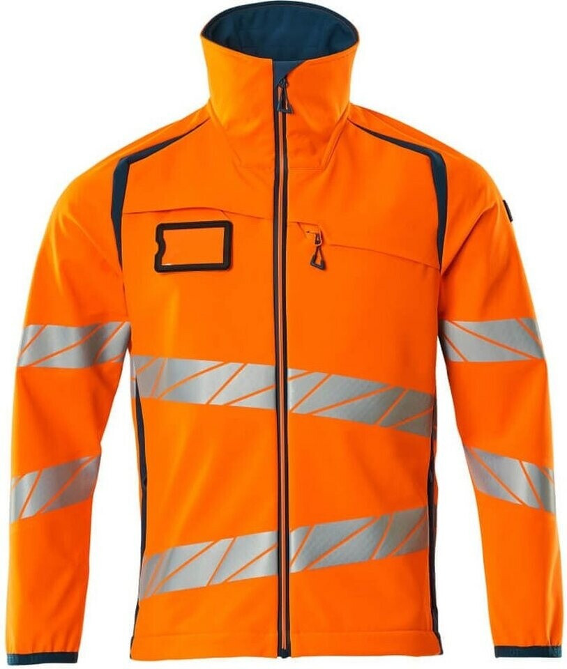 Mascot Workwear Soft Shell Jacke Accelerate Safe hi-vis Orange/Dunkelpetroleum