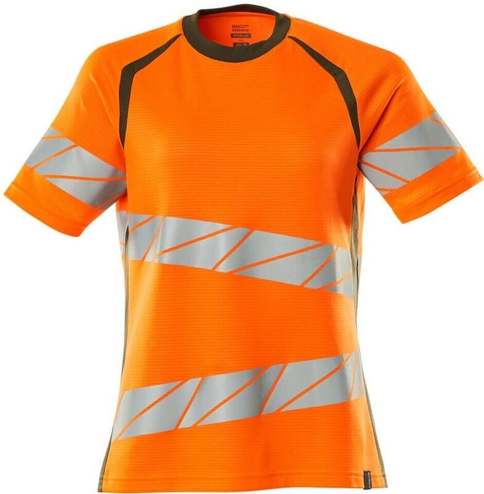 Mascot Workwear T-Shirt Accelerate Safe hi-vis Orange/Moosgrün-One