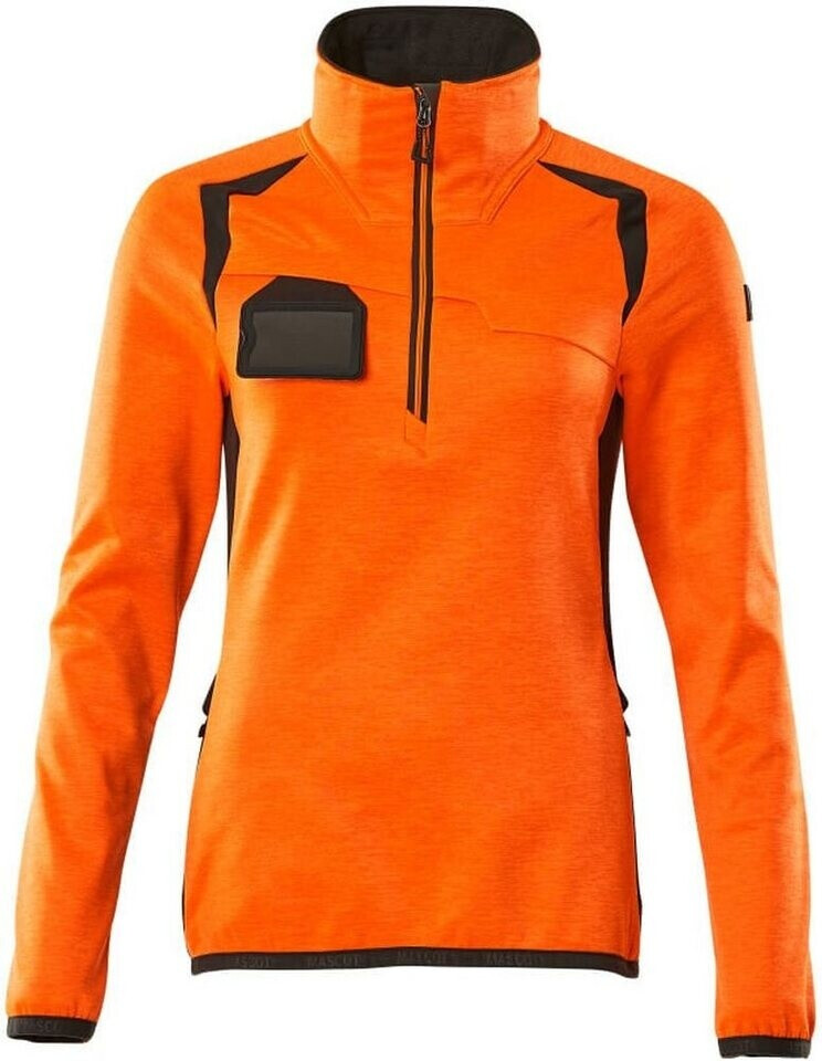 Mascot Workwear Fleecepullover mit kurzem Reißverschluss Accelerate Safe hi-vis Orange/Dunkelanthrazit