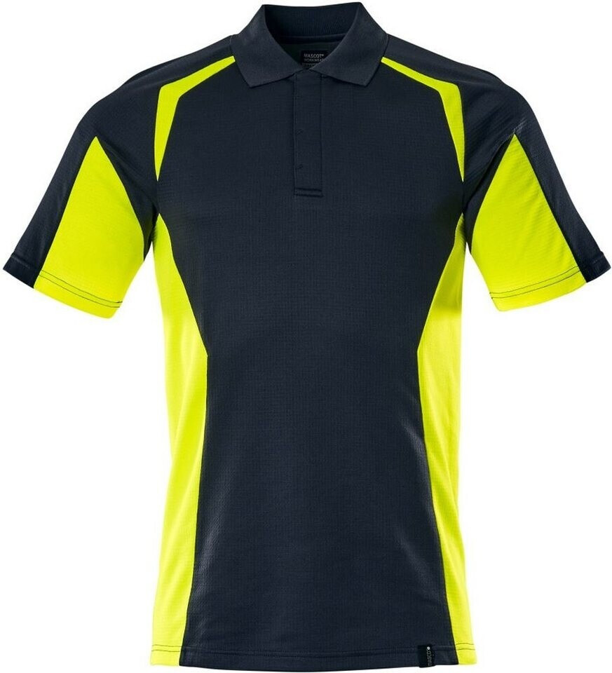 Mascot Workwear Polo-Shirt blackblue/Hi-vis yellow 22083-771-01017