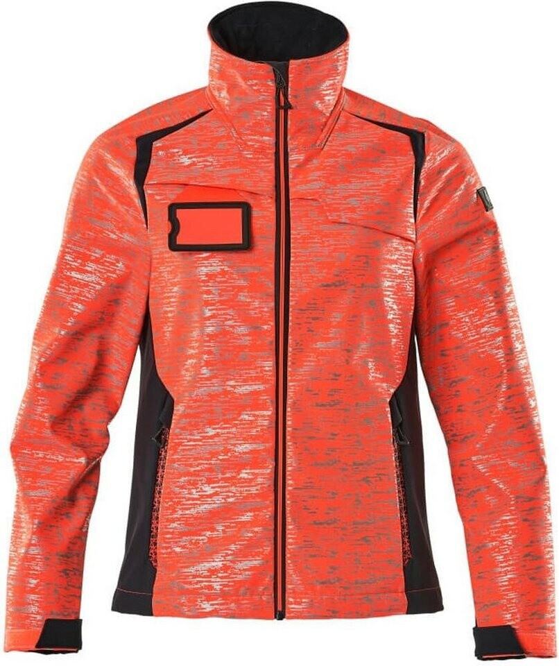 Mascot Workwear Soft Shell Jacke Accelerate Safe hi-vis Rot/Schwarzblau
