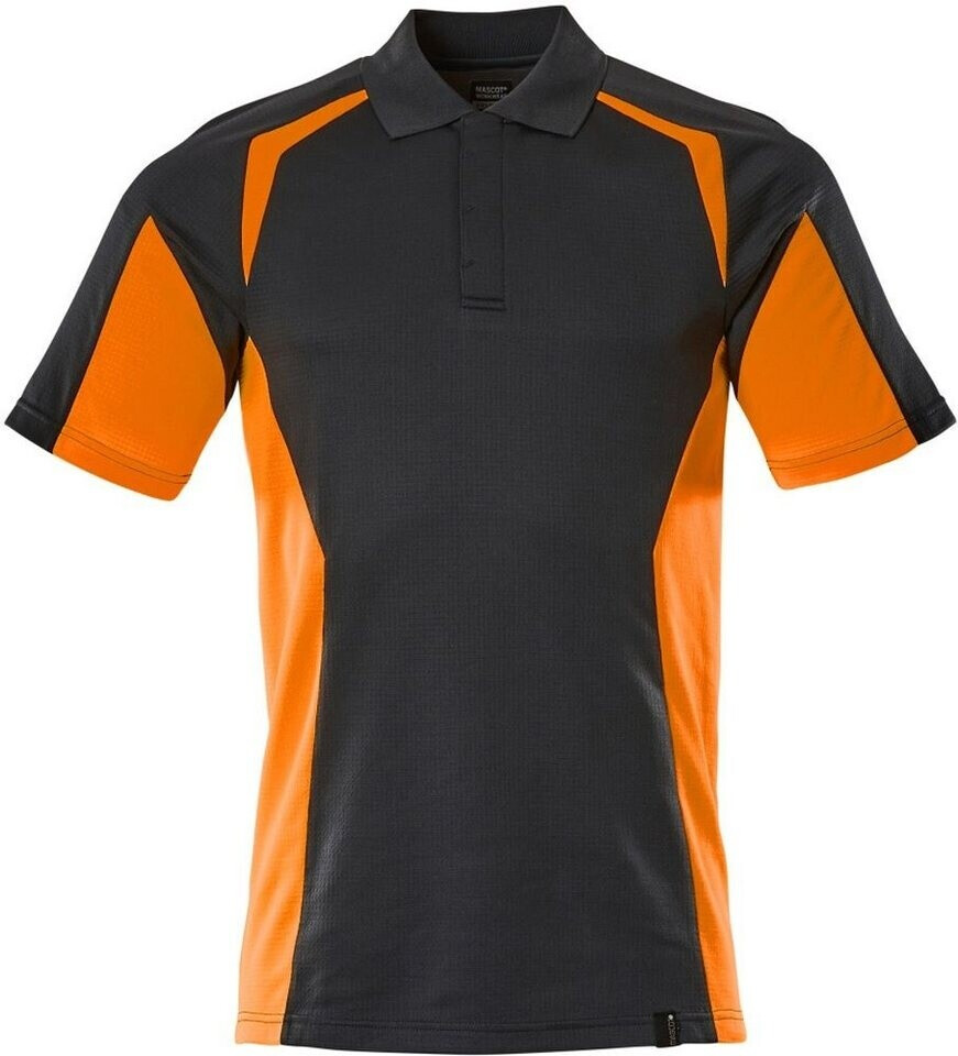 Mascot Workwear Polo-Shirt blackblue/Hi-vis orange 22083-771-01014