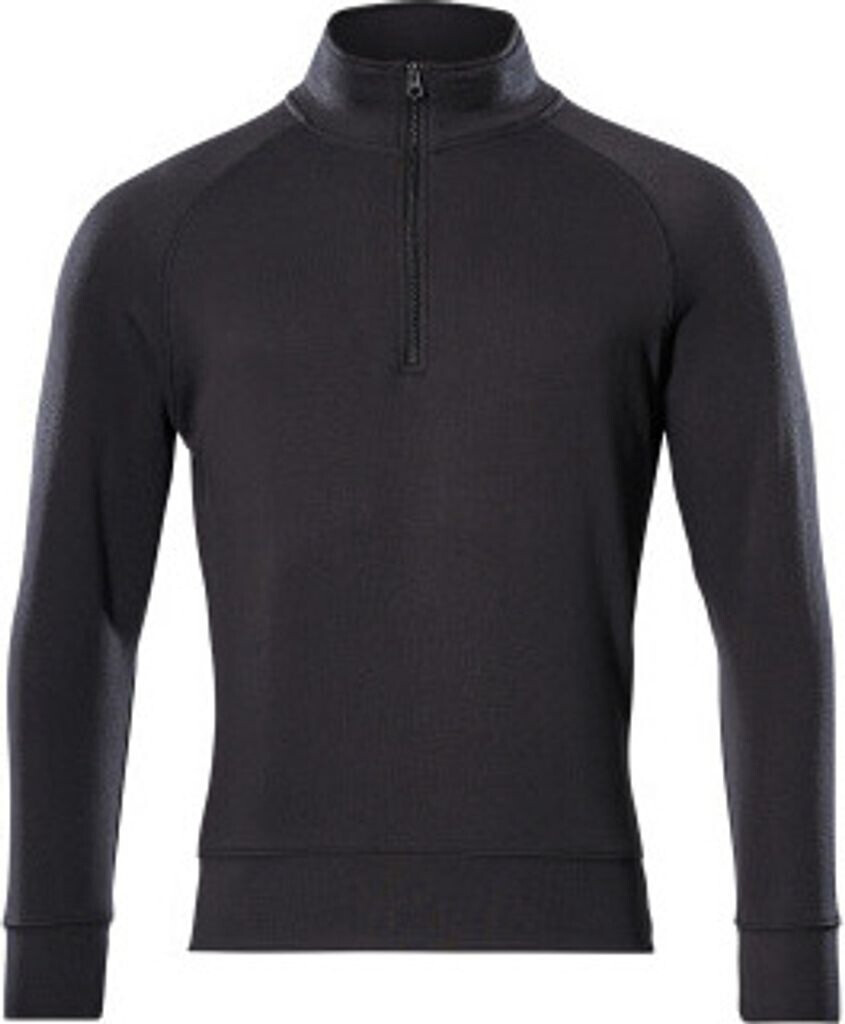 Mascot Workwear Sweatshirt mit kurzem Reißverschluss Crossover Schwarz