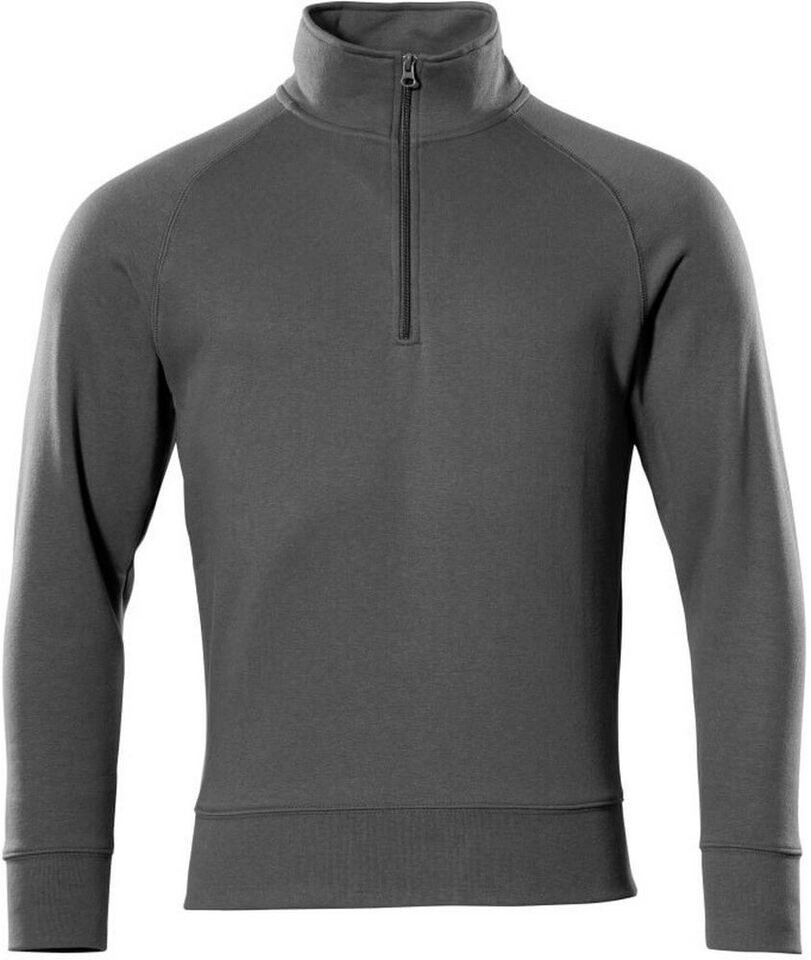 Mascot Workwear Sweatshirt mit kurzem Reißverschluss Crossover Dunkelanthrazit