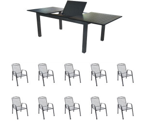 Doppler Celuk Gartenmöbel Set 11 tlg. Aluminium anthrazit (500767) ab 1