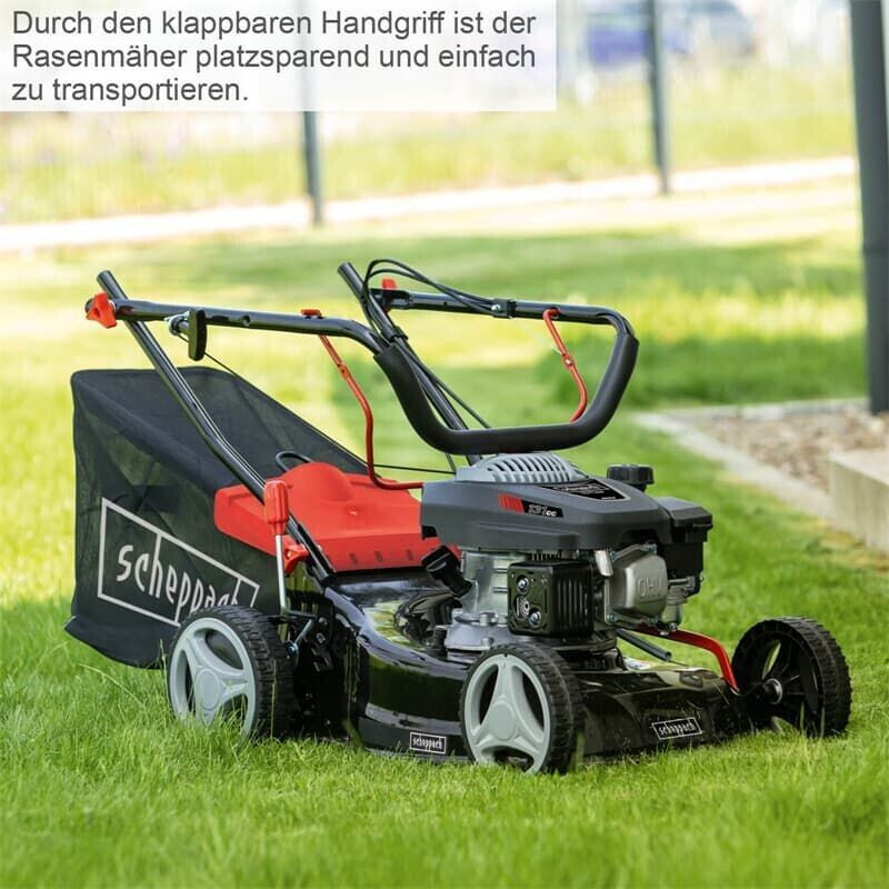 Scheppach Benzin Rasenmäher RM420 3in1 3,3PS 42cm + Öl + 2. Messer ab