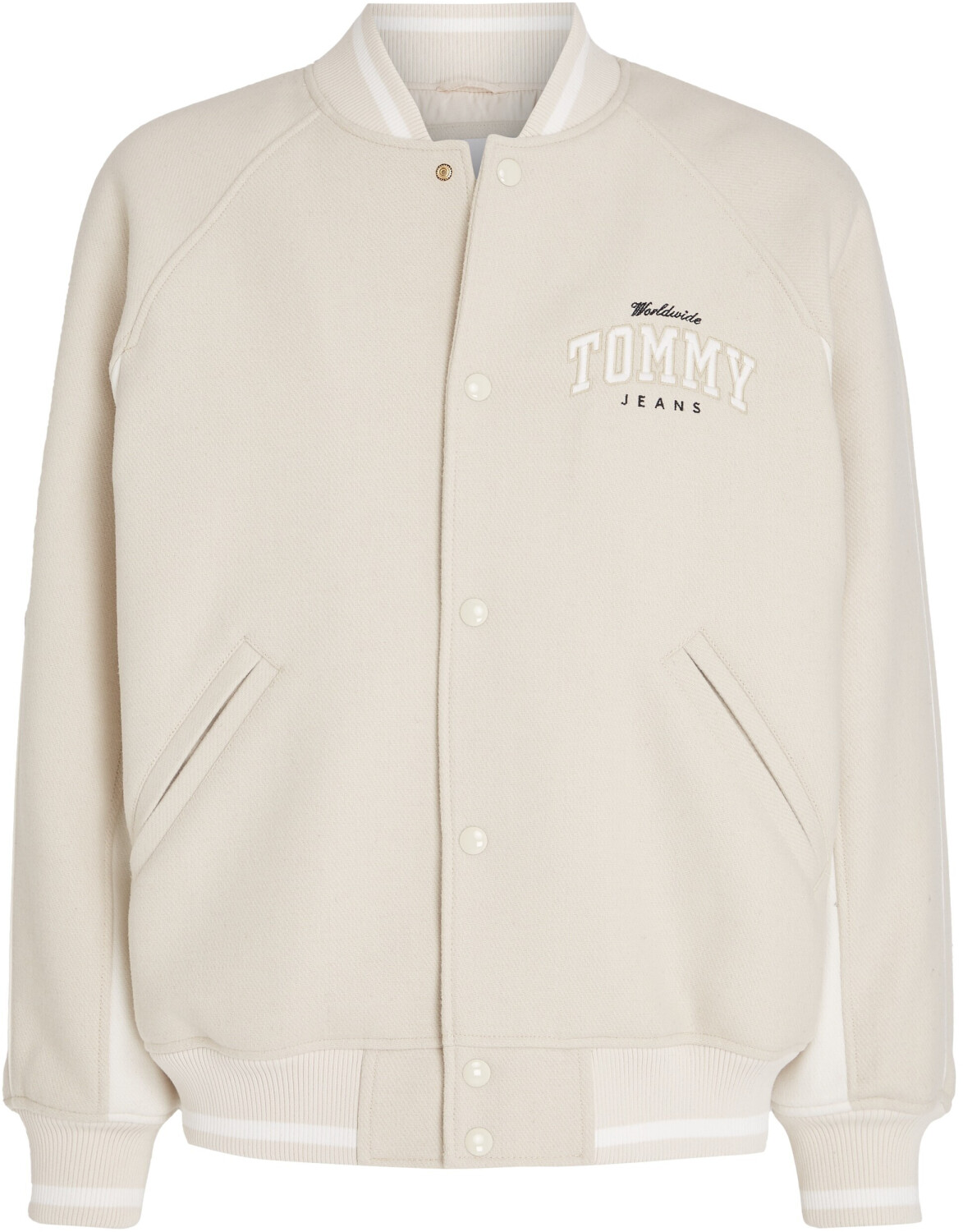 Tommy Hilfiger Varsity Logo Bomber Jacket (DM0DM17884) newsprint