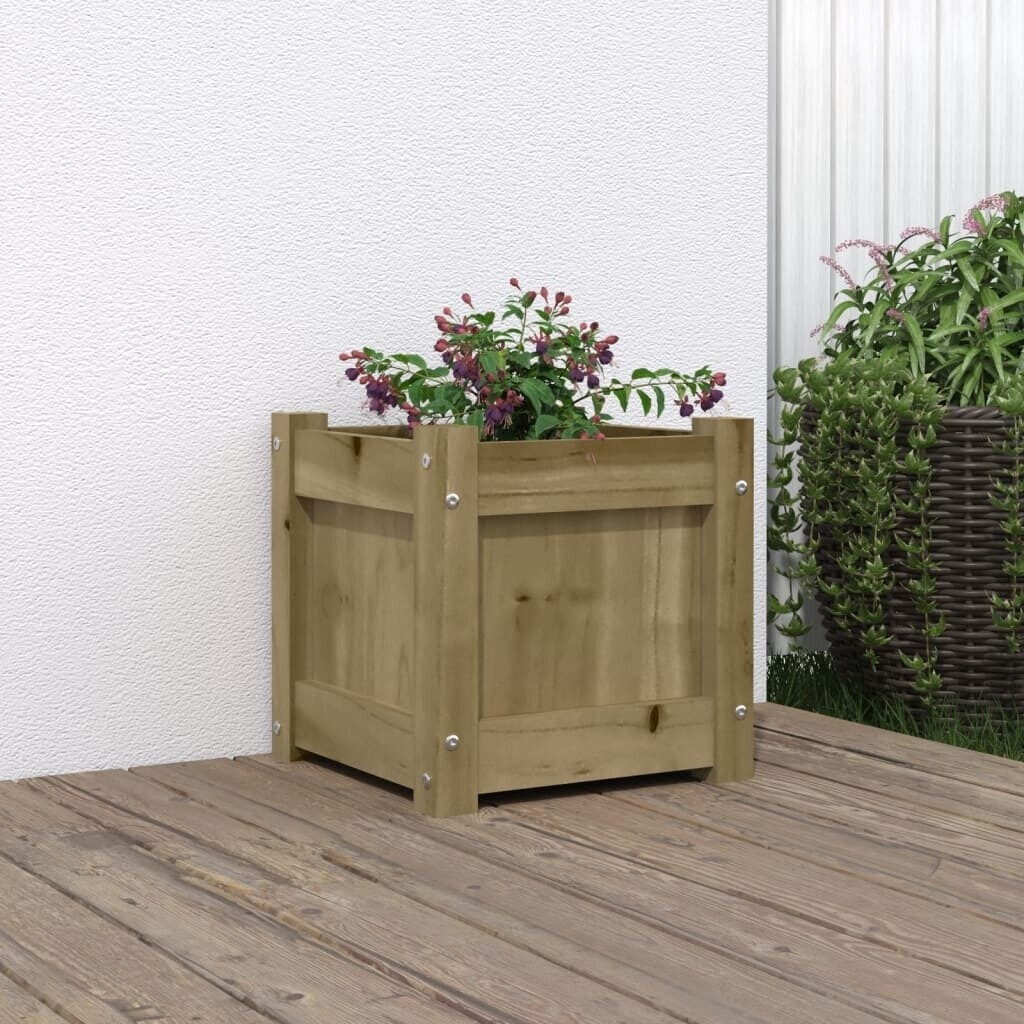 vidaXL Planter 31x31x31cm pine impregnated