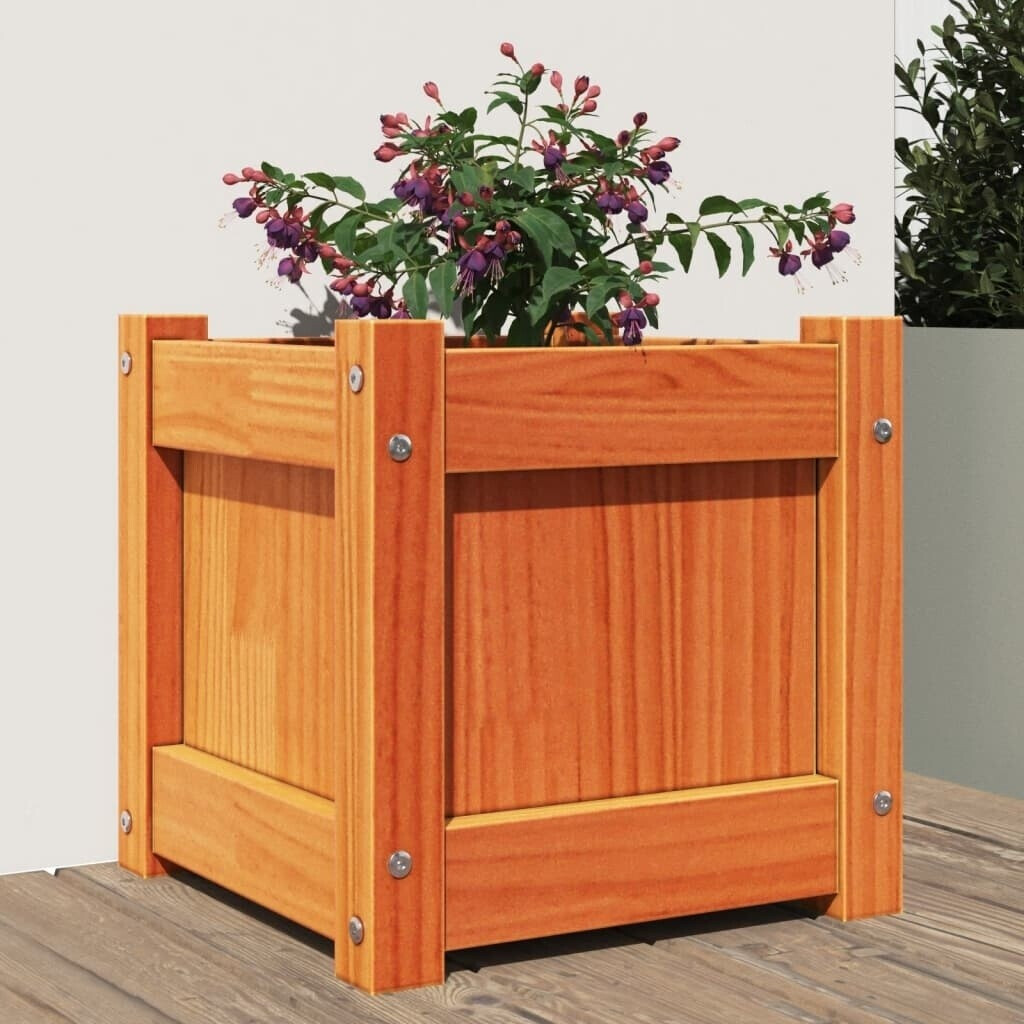 vidaXL Planter 31x31x31cm pine brown