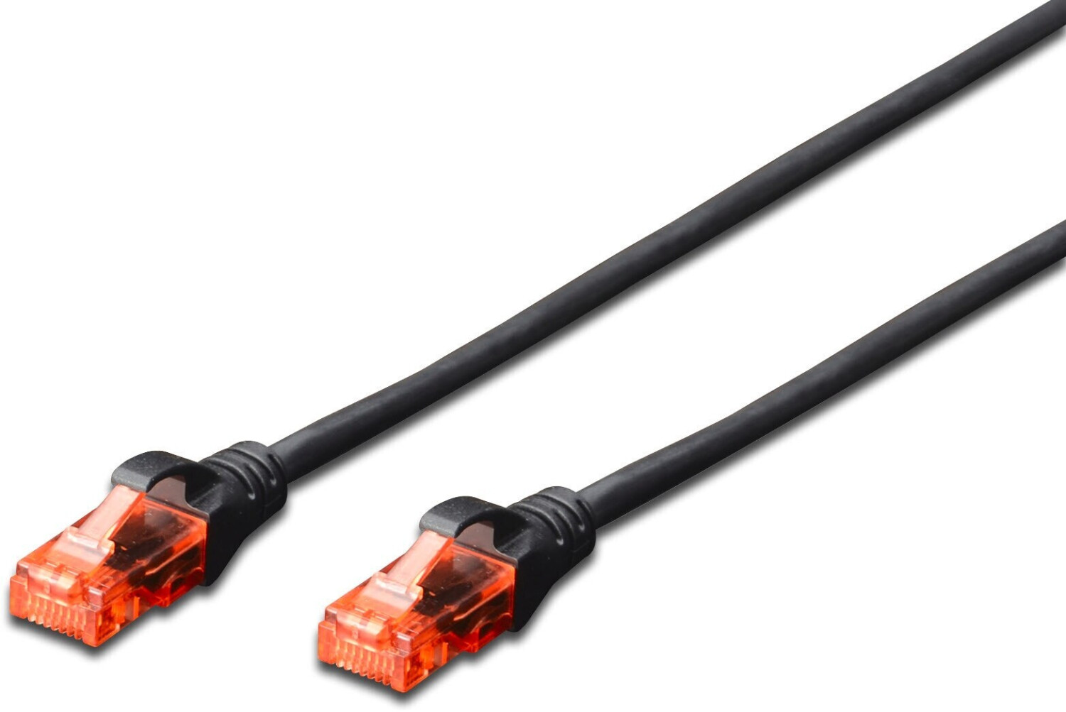 Photos - Ethernet Cable Digitus CAT 6 U/UTP Patchcable 0,5m Black 