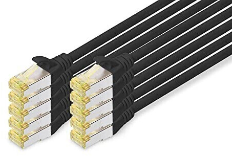 Digitus CAT 6A S/FTP Patchcable 1m Black