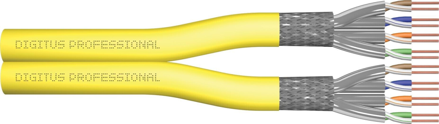 Digitus CAT 7A S/FTP Installation Cable 100m Yellow
