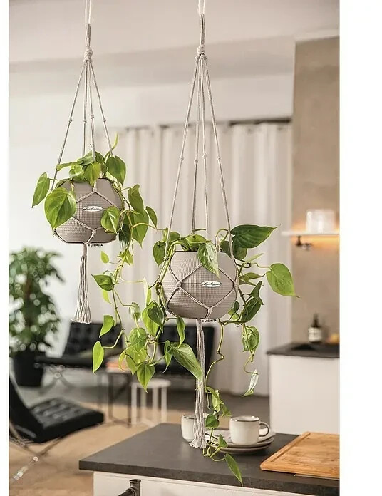 Lechuza Lechuza Makramee Cotton Pure 90 black - side view