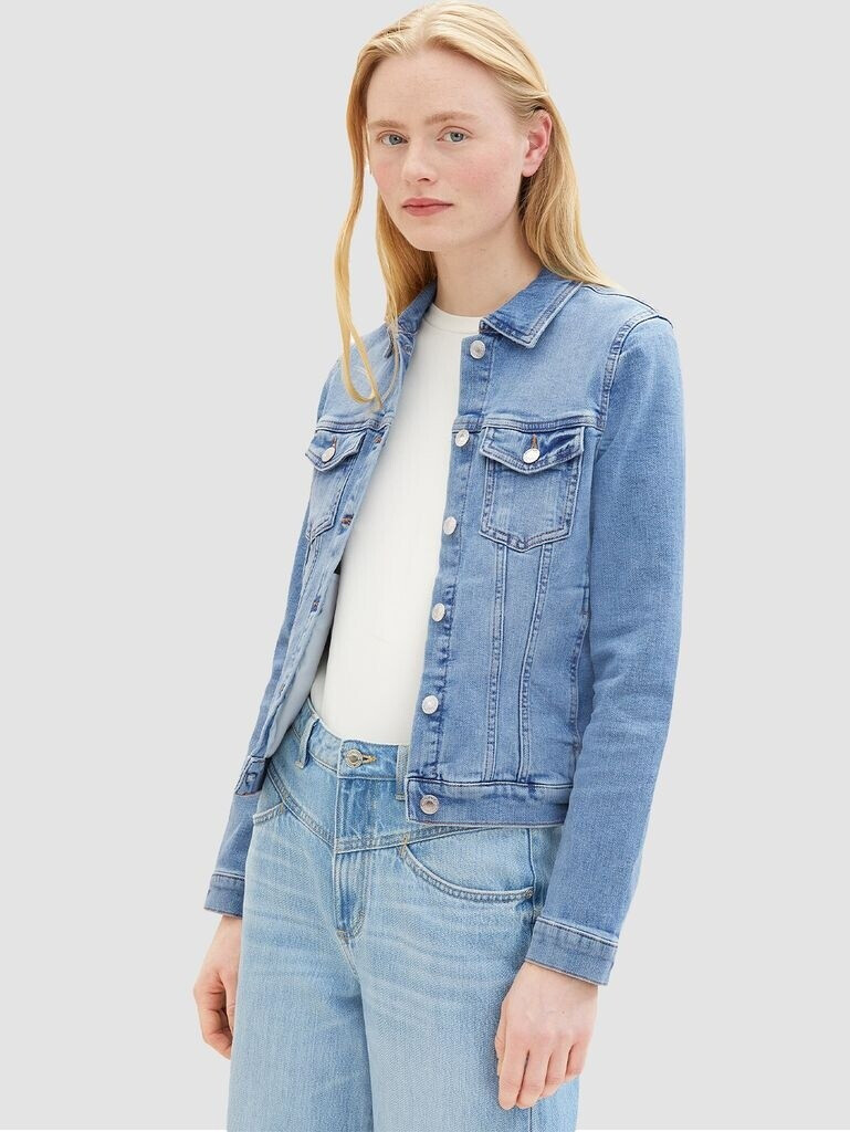 TOM TAILOR Denim Damen Top Mit Bio-Baumwolle – Lässiges Slim-Fit-Top Mit Gekreuzten Trägerdetails
