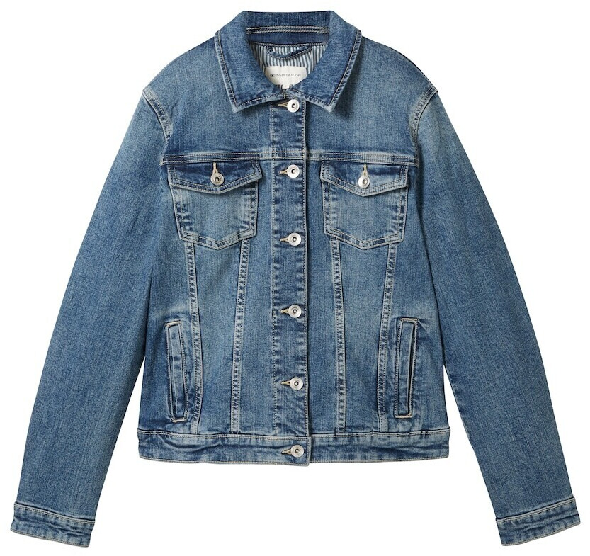 Tom Tailor Denim Jacket With Recycled Cotton (1041047) used dark stone blue denim