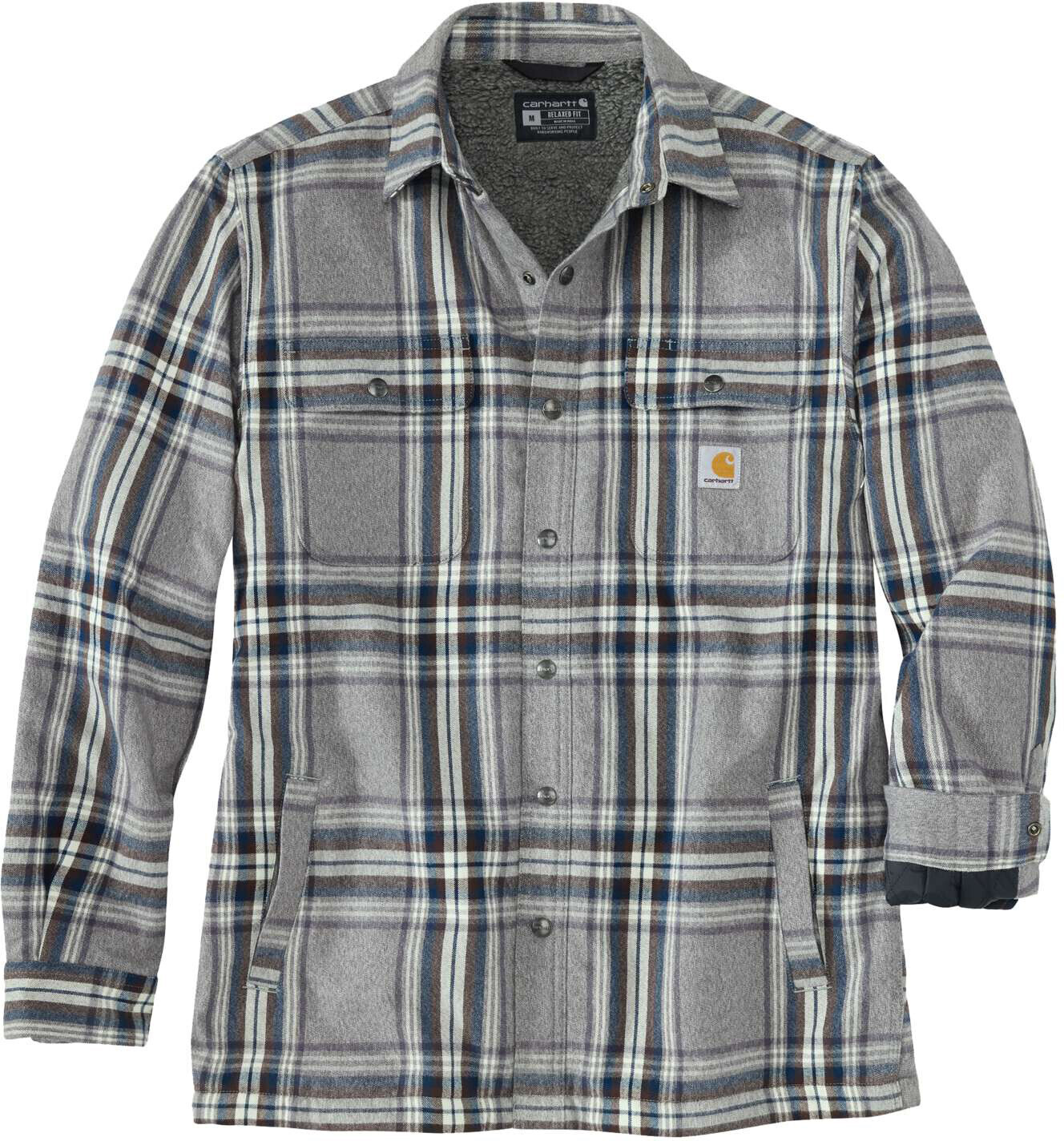 Carhartt Flannel Sherpa Lined (105430) asphalt