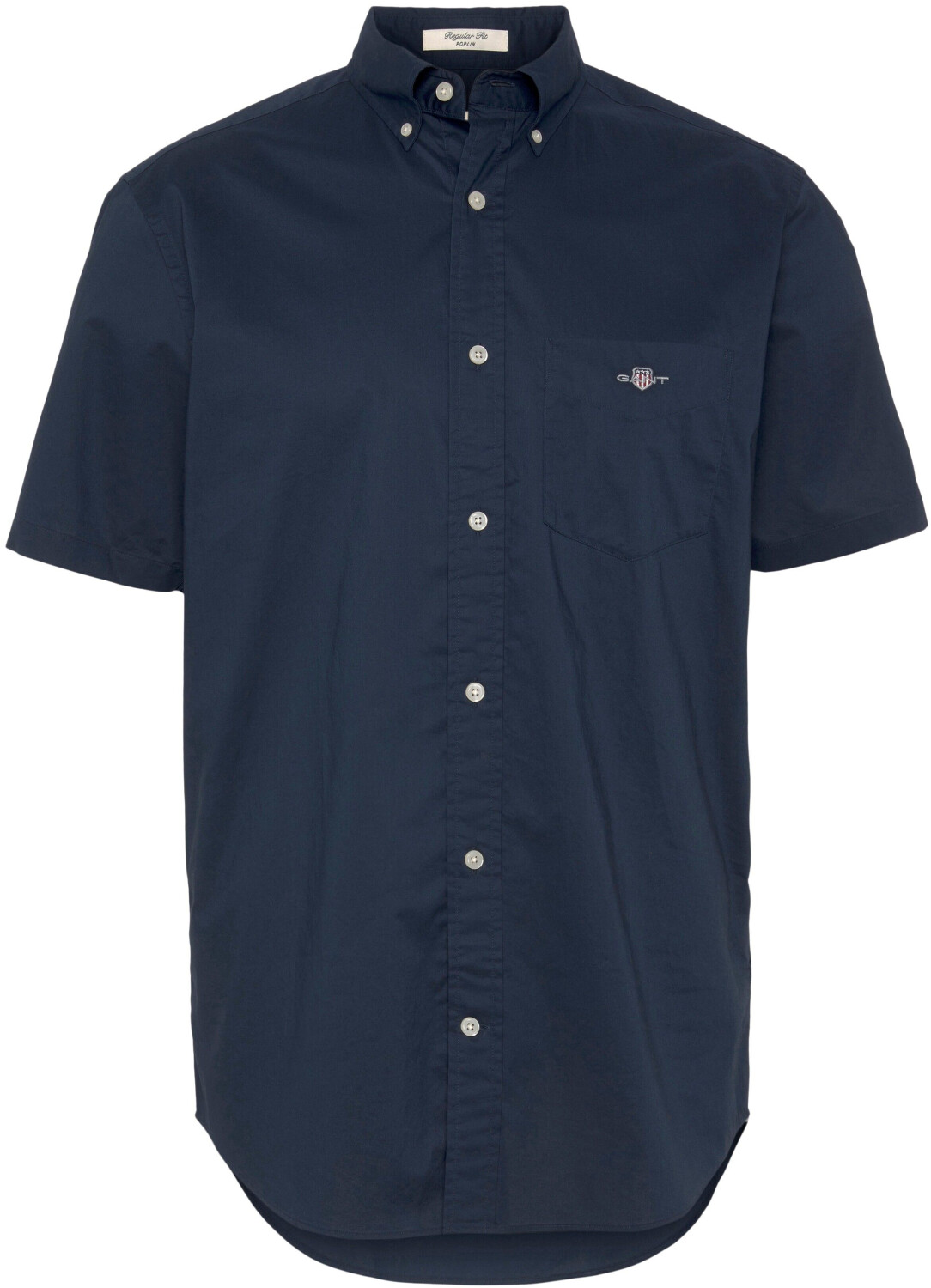 GANT Regular Fit Poplin Short Sleeve Shirt (3000101) navy
