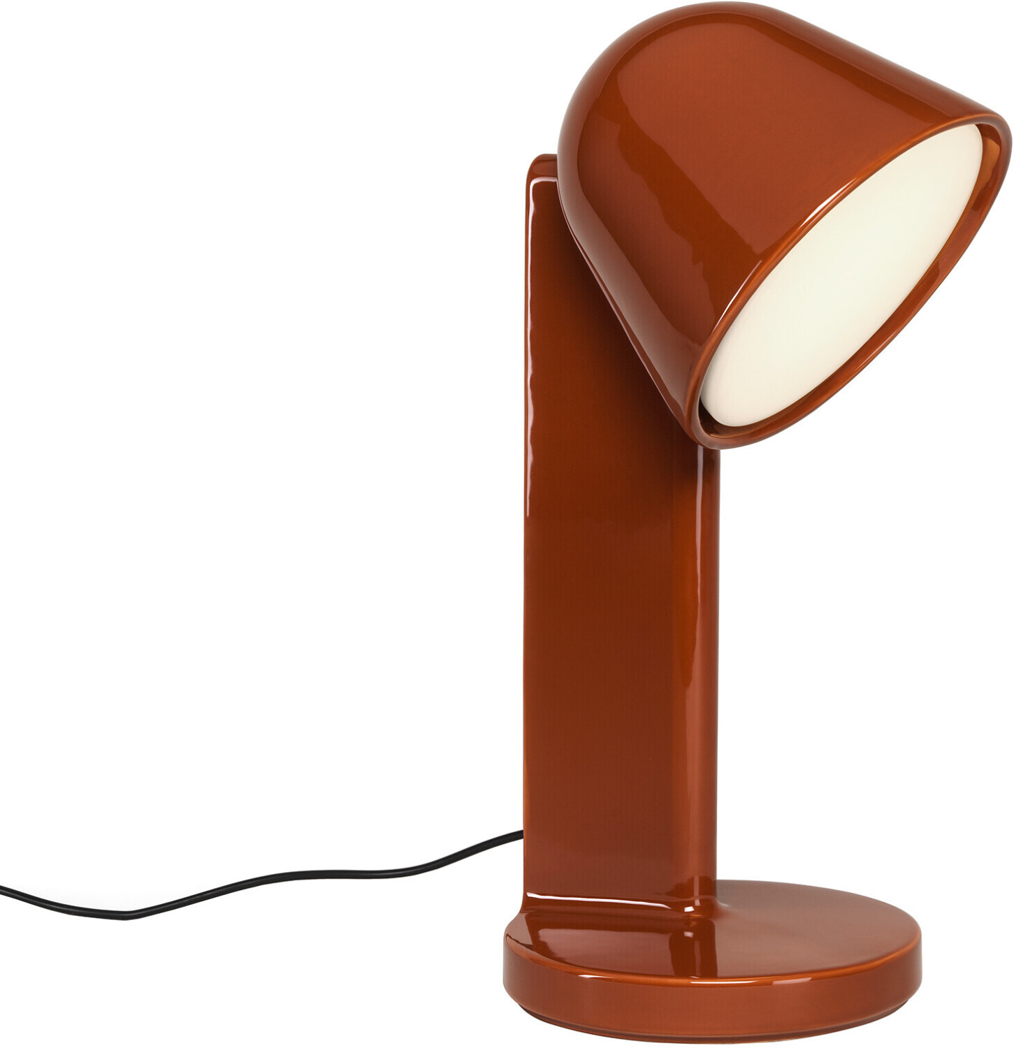 FLOS Céramique Down table lamp Ø 50.4x22cm rust red/lacquered