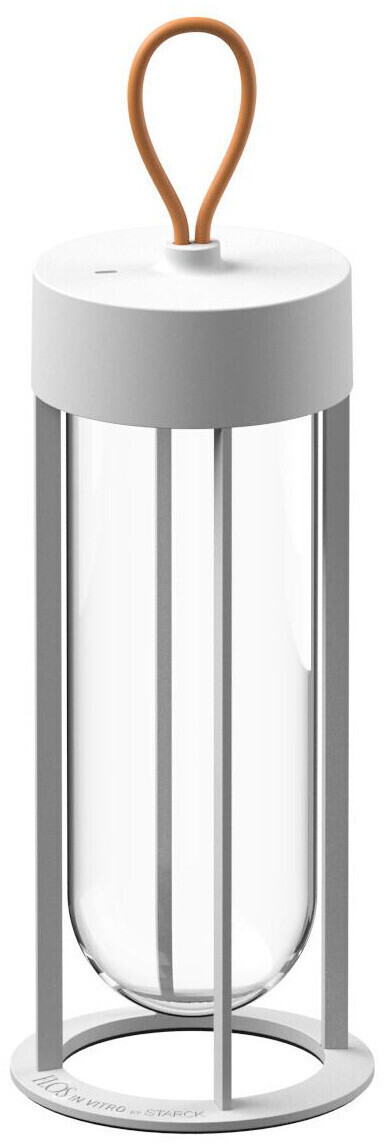 FLOS In Vitro Unplugged LED battery light 3000K 39.3cm x Ø 13.2cm white