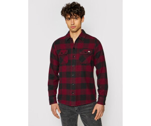 Camicia Uomo Dickies New Sacramento | Maniche Lunghe Rosa Viola | Tasche Sul Petto