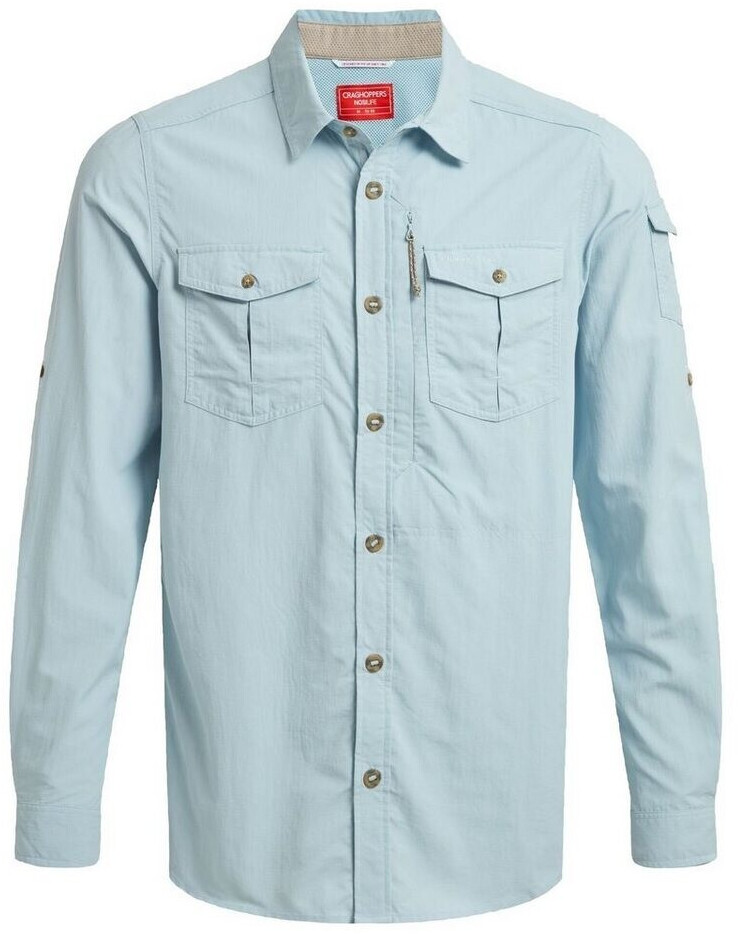Craghoppers Nosilife Adventure Long Sleeved Shirt III niagara blue