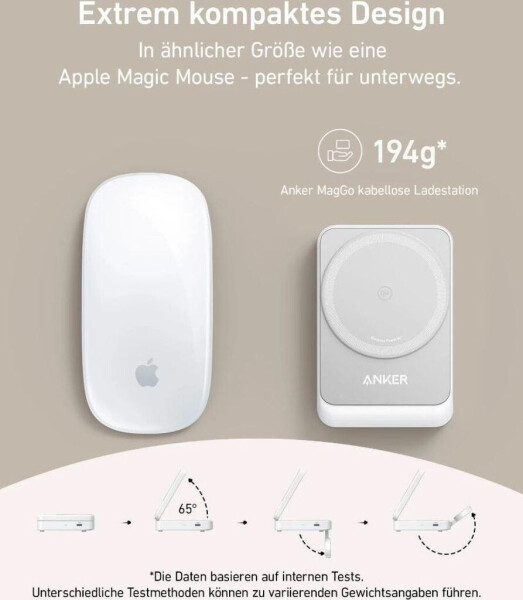 Anker MagGo faltbare 3in1 Kabellose Ladestation Weiß, Bild 7