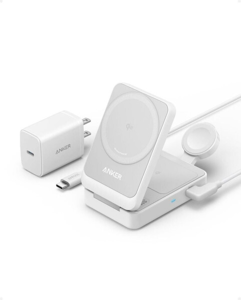 Anker MagGo faltbare 3in1 Kabellose Ladestation Weiß, Bild 10