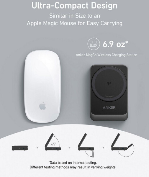 Anker MagGo faltbare 3in1 Kabellose Ladestation Schwarz, Bild 9