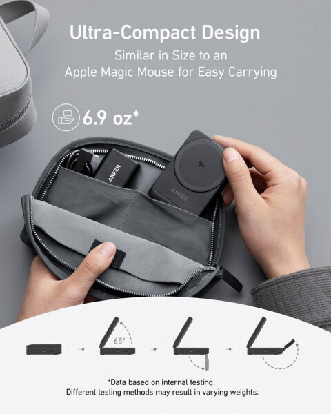 Anker MagGo faltbare 3in1 Kabellose Ladestation Schwarz, Bild 10