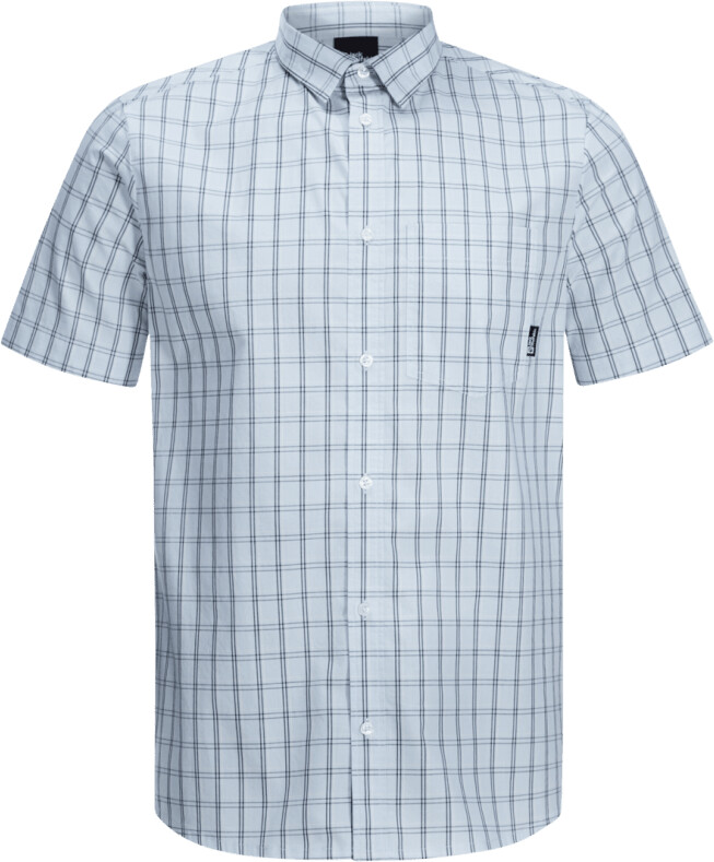 Jack Wolfskin Hot Springs Shirt M soft blue check
