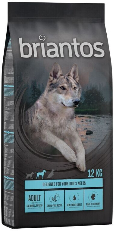Briantos Adult salmon & potato grain-free dry dog food 12kg
