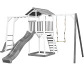AXI Beach Tower white/grey with climbing frame, single swing, slide