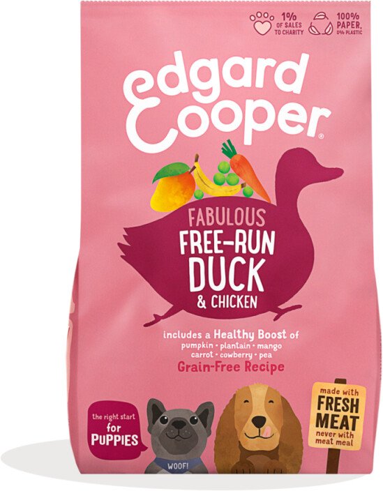 Edgard & Cooper Puppy Fabulous Grain Free-Run Duck & Chicken