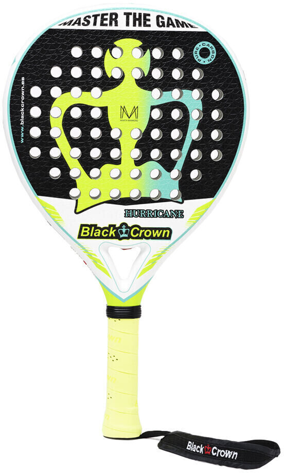 Black Crown Hurricane Padel Racket 22