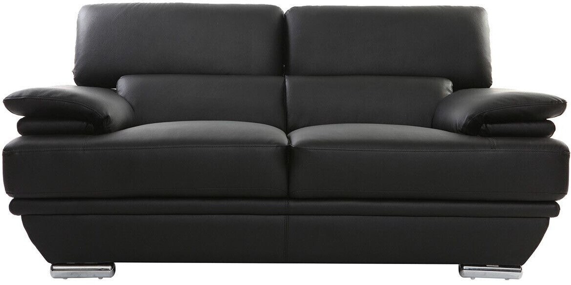 Miliboo 2 Places Ewing Canapé Cuir noir