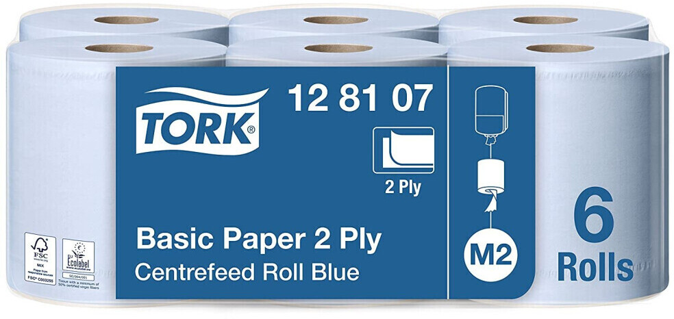 Tork Basic Paper Center Roll blue (6 pcs.)