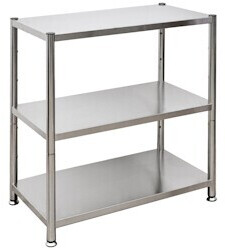 Eyepower Heavy duty shelf 73x40x77cm silver