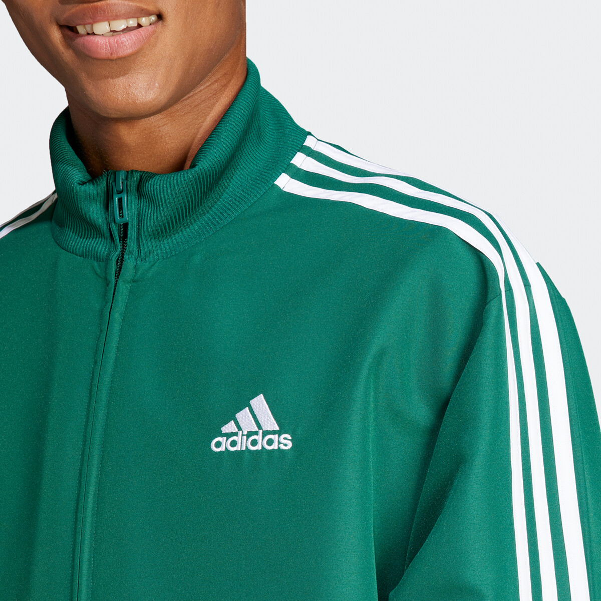 Adidas tracksuit green stripes outlet