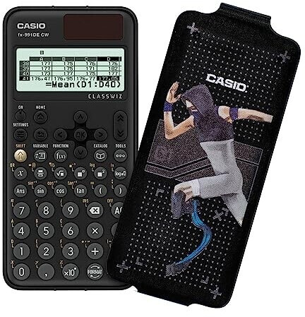Casio FX-991DE CW with protective bag runner