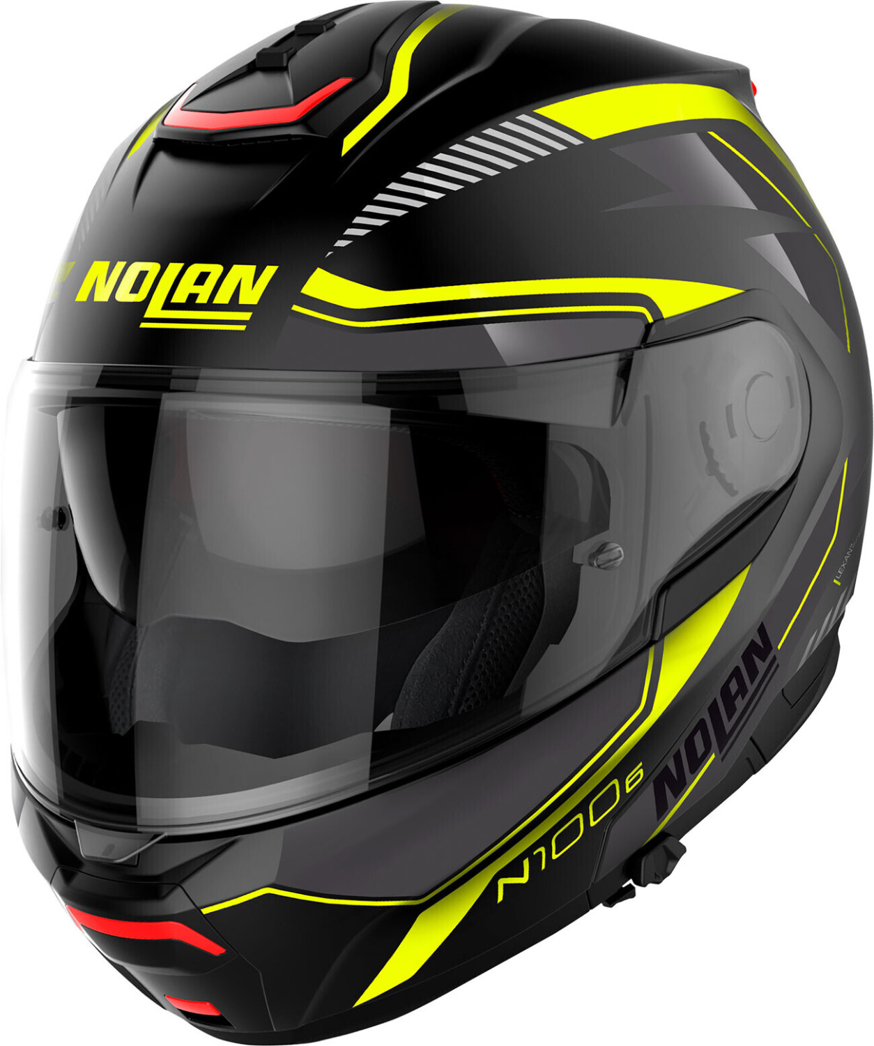 Nolan N100-6 Surveyor N-Com noir/jaune fluo