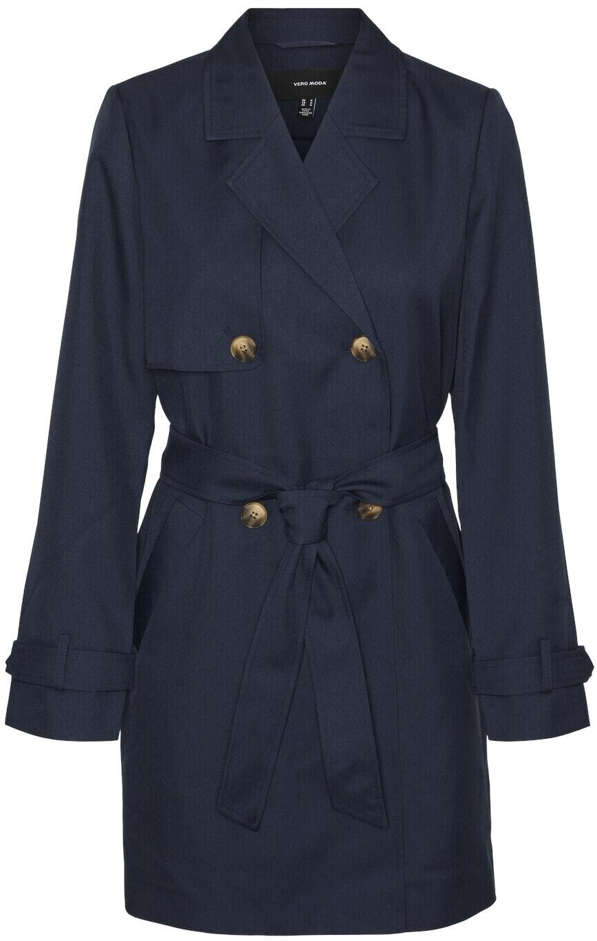 Vero Moda Vmceleste 3/4 Trenchcoat Noos (10239411) dark blue