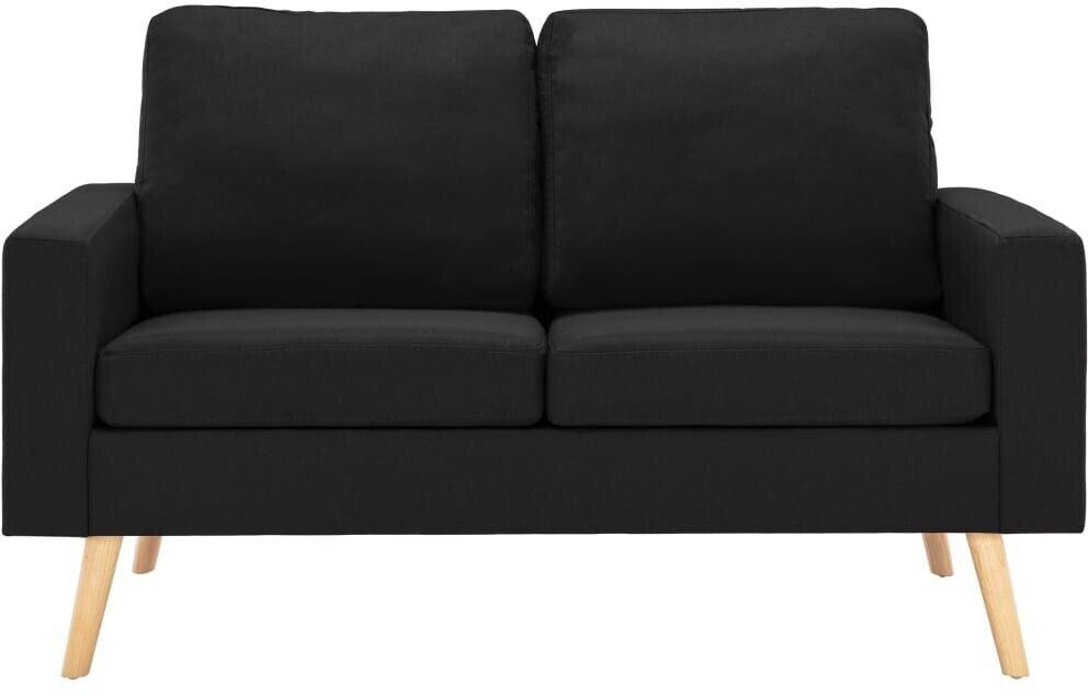 vidaXL 2-seater sofa black fabric (288712)