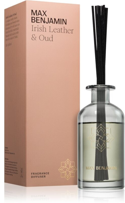 Max Benjamin Irish Leather & Oud Aroma Diffuser with filling 150 ml