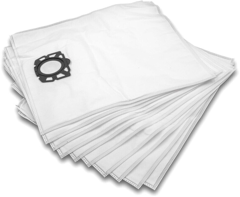 vhbw 20x vacuum cleaner bags compatible with Kärcher MV 6 P Premium WD 4, SE 6.100, SE 5.100, WD 4 Car vacuum cleaner - micro fleece, 51cm x 43cm white