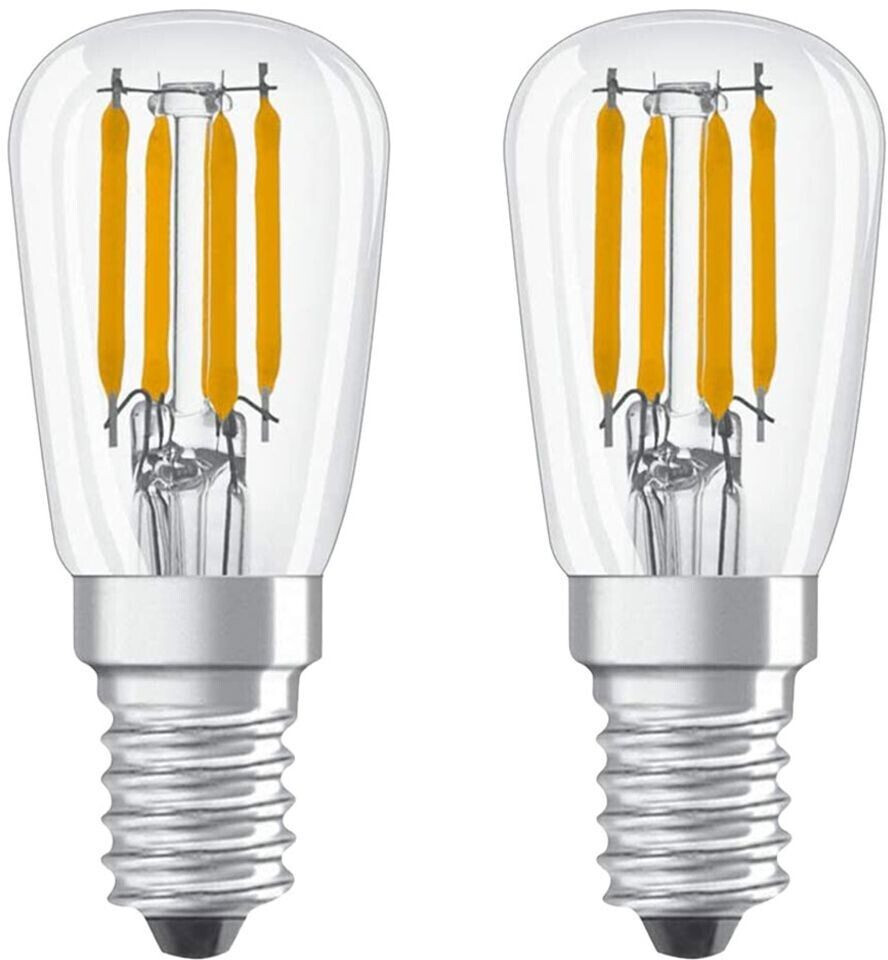 V-TAC 2x Kühlschranklampe E14 2W - LED Birne 3000K Warmweiß 180 Lumen 2er Pack