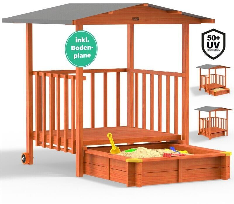 Spielwerk Merle Sand Box with Veranda and UV Protection