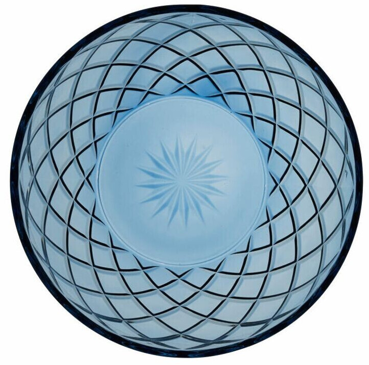 Lyngby Glas Glass salad bowl 24 cm Sorrento Blue
