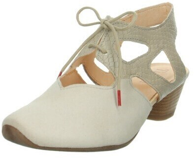 Think AIDA Women's Sling Pumps with delicate pattern beige
