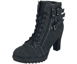 Black denim heels hotsell
