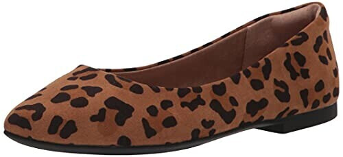 Amazon Essentials Pointed Toe Ballerinas brown leopard pattern